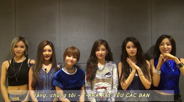 T-ara gửi lời chào đến fan Việt trước thềm minishow ngày 10/1 2