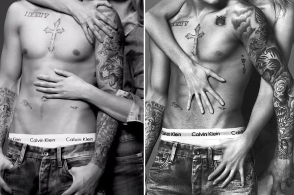 Justin Bieber bị tố photoshop để có 6 múi trong quảng cáo nội y 2