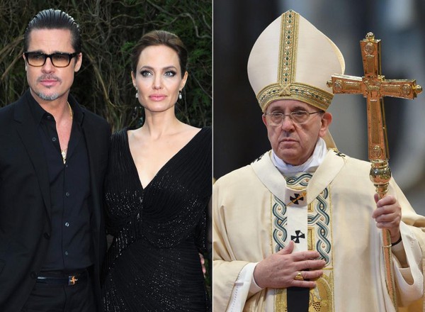 Angelina Jolie xinh đẹp, giản dị dẫn 2 con g&aacute;i đi mua sắm 11