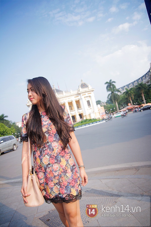 Hot girl Đ&agrave; Nẵng Dương Thể Ny dạo phố H&agrave; Nội 2