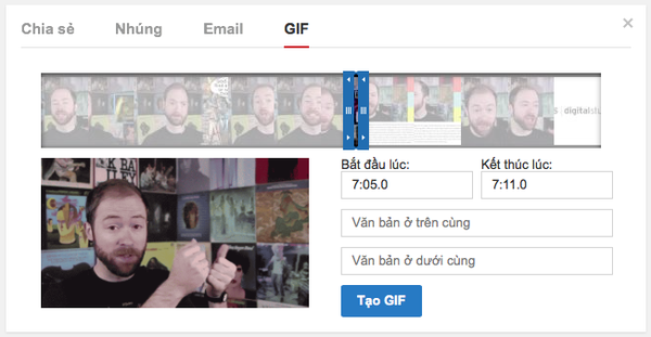 Tạo ảnh GIF cực đơn giản với YouTube 4