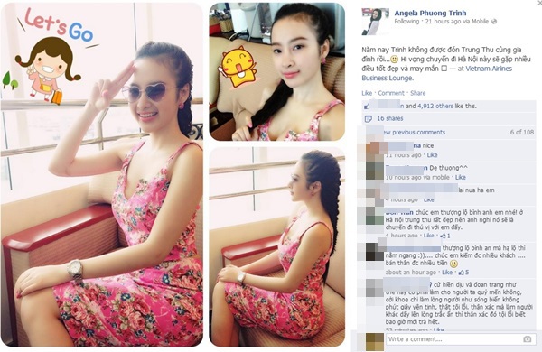 Dạo quanh Facebook sao Việt ngày Tết Trung thu 1