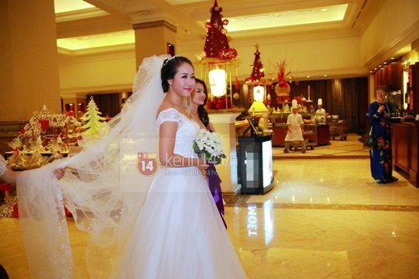 Hoa hậu Ngô Phương Lan lộng lẫy trong lễ cưới tại Hà Nội 5