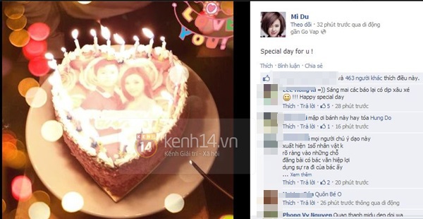 Phan Thành đăng một status buồn vào ngày sinh nhật Midu