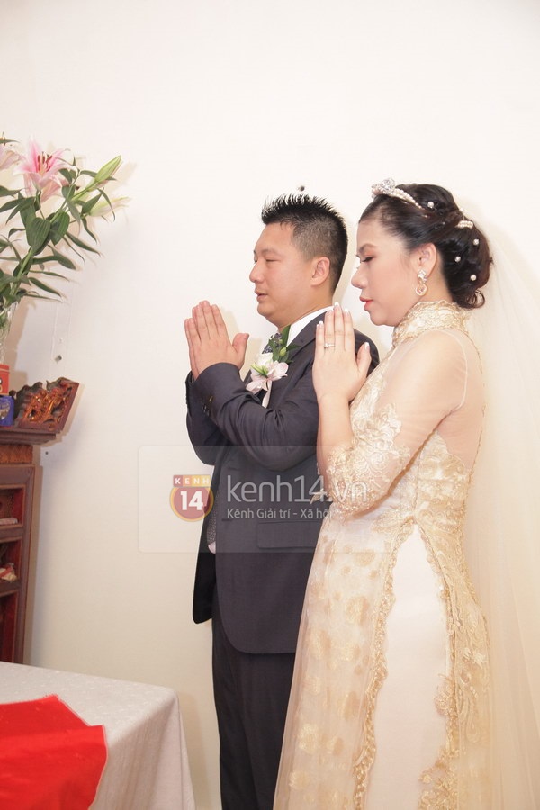 Mỹ Dzung vẫn xinh đẹp trong ngày cưới dù mang bầu 5 tháng 5