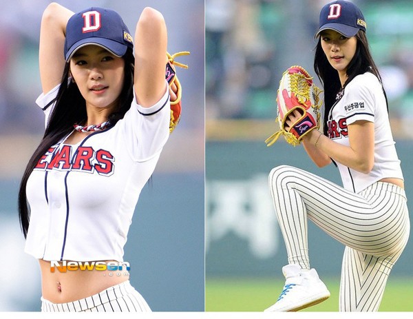 Người đẹp Hàn Quốc gây bão sau 1 đêm nhờ... chơi bóng chày 2