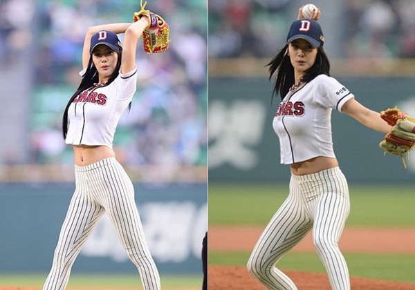 Người đẹp Hàn Quốc gây bão sau 1 đêm nhờ... chơi bóng chày 4