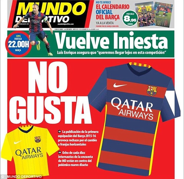 Barcelona nhận “gạch đá” dữ dội vì định thay đổi áo đấu truyền thống của CLB  1