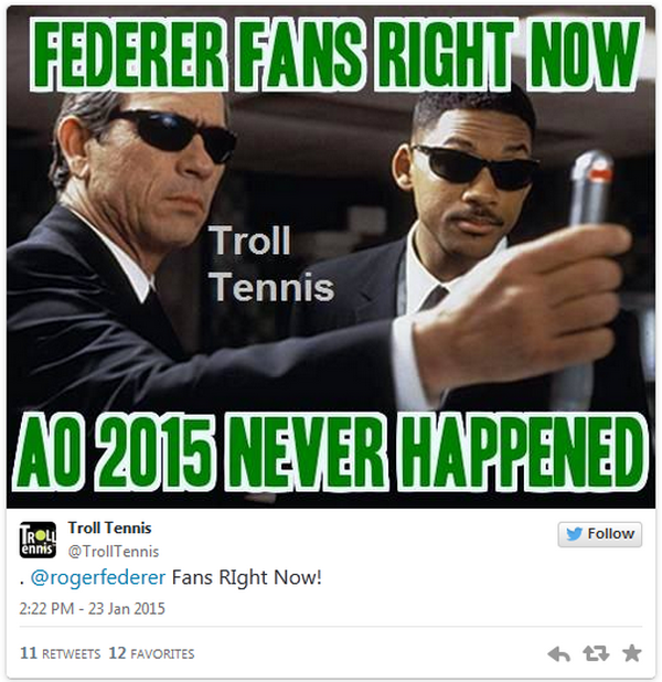 Mạng Twitter náo loạn sau khi Federer thua sốc tại Úc mở rộng 5