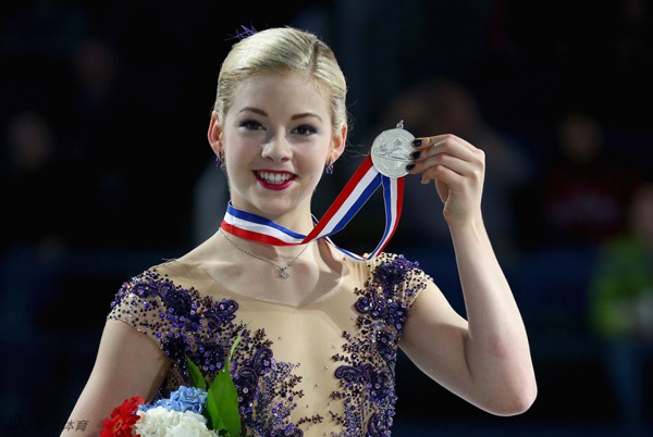 Vẻ đẹp rạng ngời của VĐV trượt băng nghệ thuật Gracie Gold 1