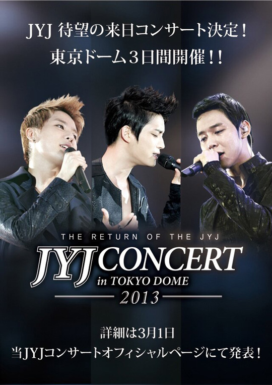 3 đêm diễn lịch sử của JYJ tại "thánh đường" Tokyo Dome 1