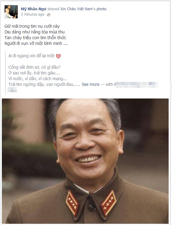 Facebook sao Việt tràn ngập hình ảnh Đại tướng vào ngày Quốc tang 2