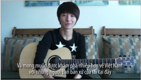 Clip: "Báu vật Hàn Quốc" Sungha Jung gửi lời chào Việt Nam 2