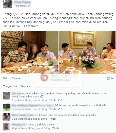 Scandal "tình - tiền" của Đan Trường dậy sóng Facebook tuần qua 3