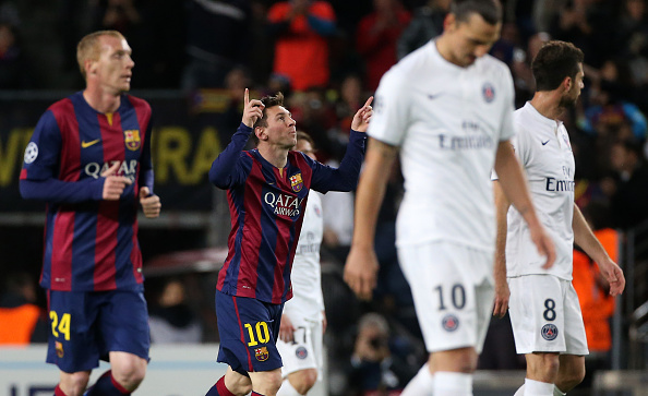 "Tam tấu" tỏa s&aacute;ng, Barcelona chiếm ng&ocirc;i đầu của PSG 2