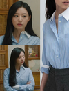 Kim Ji Won diện sơ mi xanh thanh lịch và sang quá đỗi, ngắm xong kiểu gì nàng cũng muốn sắm theo