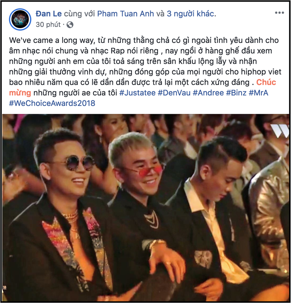 Nghệ sĩ Việt bày tỏ cảm xúc sau đêm Gala WeChoice Awards 2018: Vỡ oà xúc động, hạnh phúc vì những câu chuyện đầy ý nghĩa! - Ảnh 9.