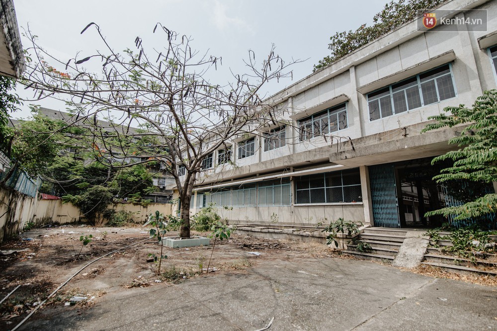 Khung cảnh rợn người bên trong trường học 40 năm tuổi bị bỏ hoang tại Sài Gòn - Ảnh 1.