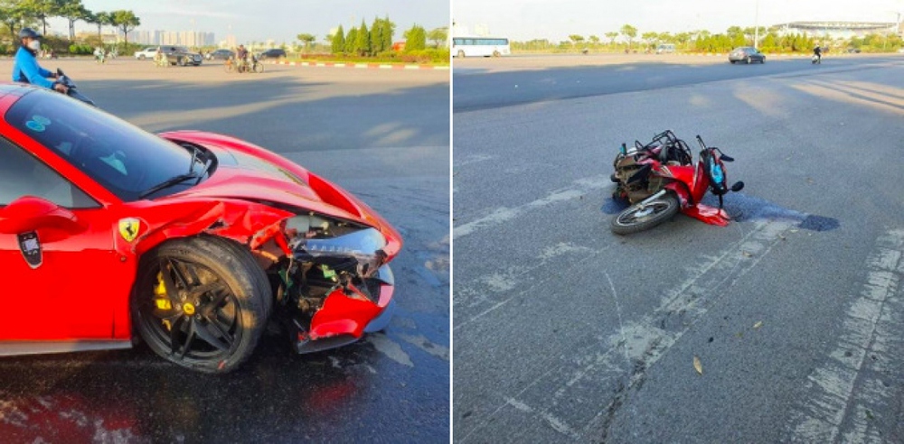 Nhìn lại những vụ tai nạn siêu xe Ferrari tại Việt Nam - Ảnh 2.