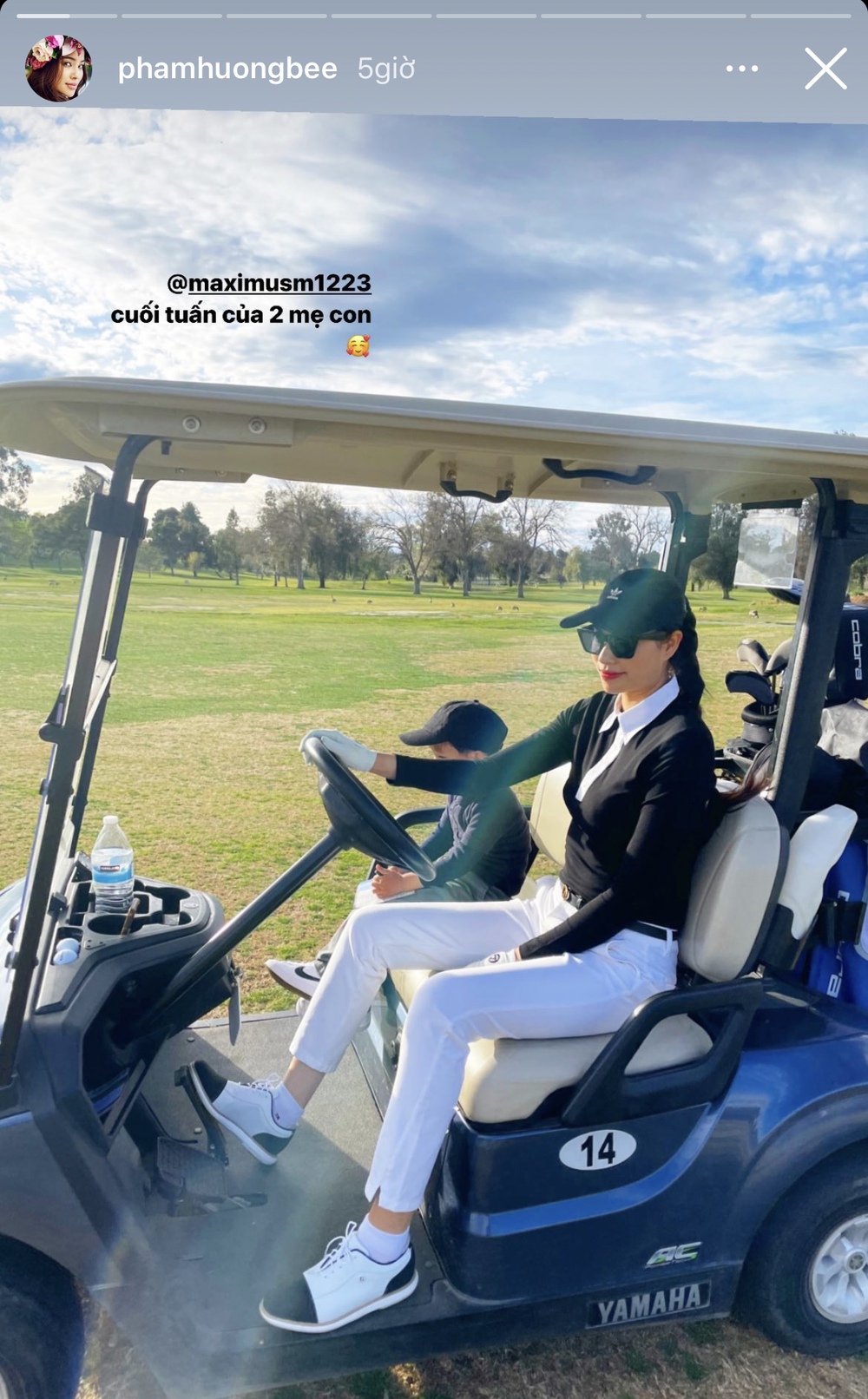     Pham Huong noble son: 3 years went to the golf course with his mother, the most surprising thing is that only in the association of rich children?  - Photo 2.