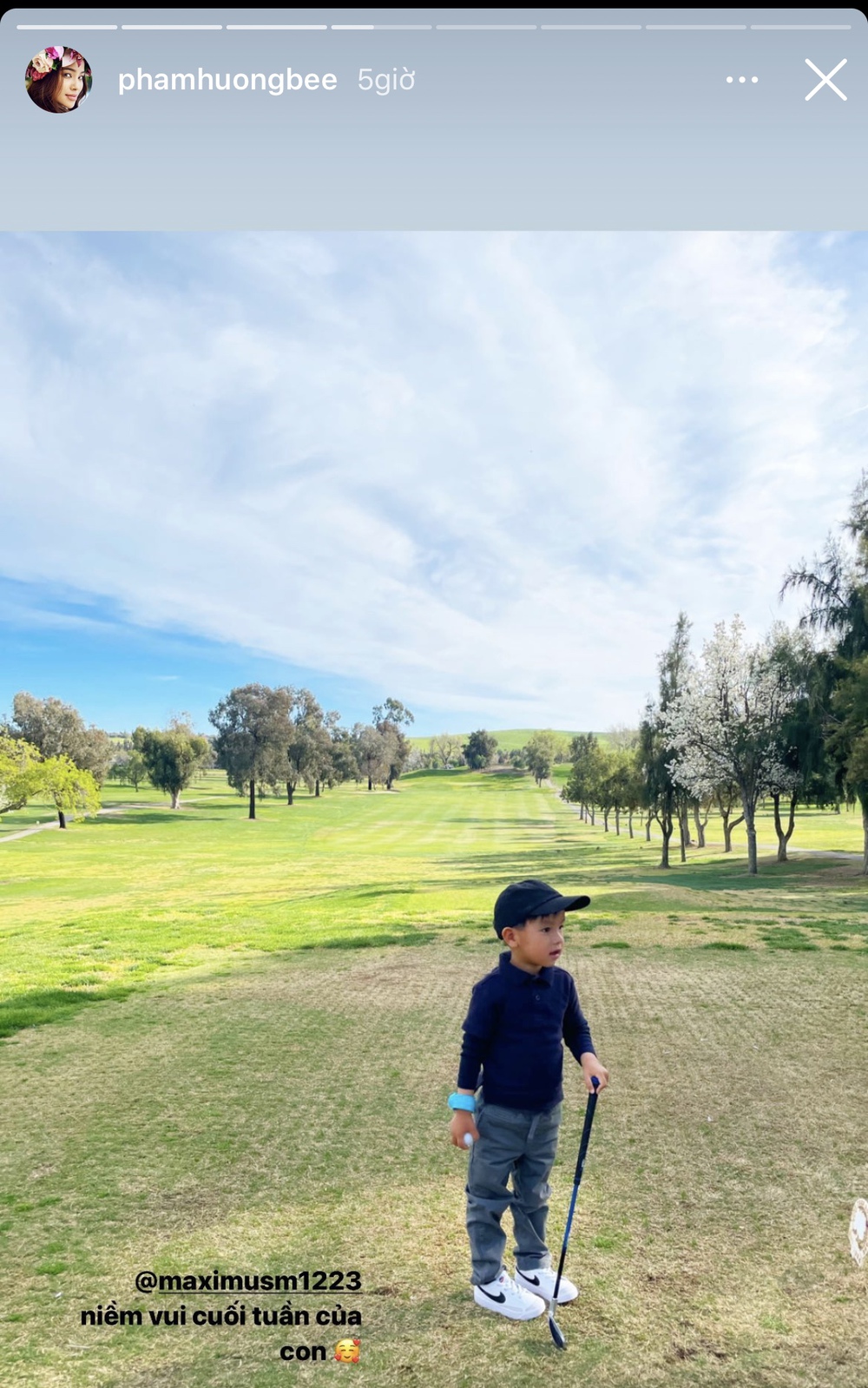     Pham Huong noble son: 3 years went to the golf course with his mother, the most surprising thing is that only in the association of rich children?  - Photo 6.