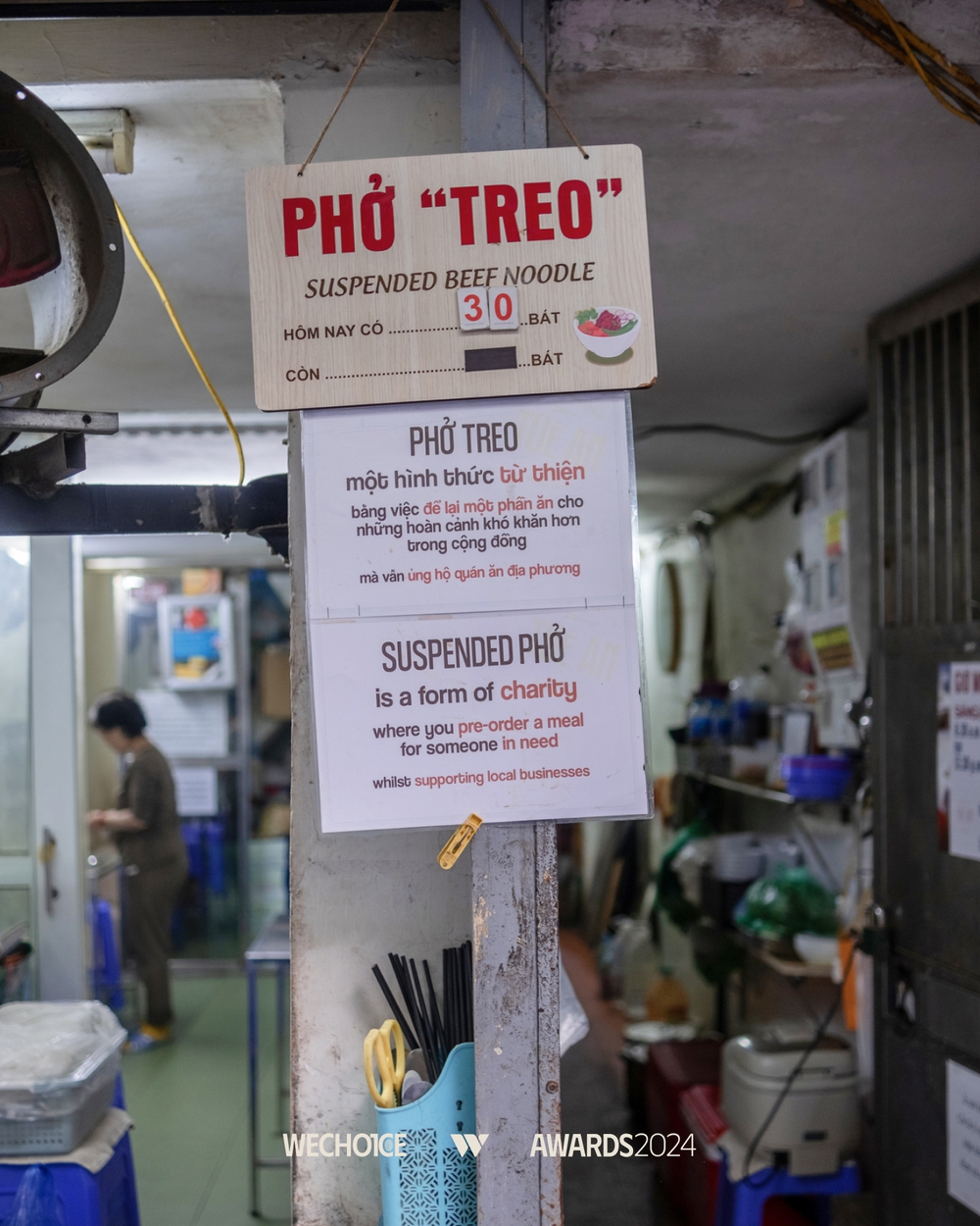 Phở treo, bún treo: Những người rủ nhau “Treo” một bữa “thương” - ấm lòng người thường- Ảnh 4.