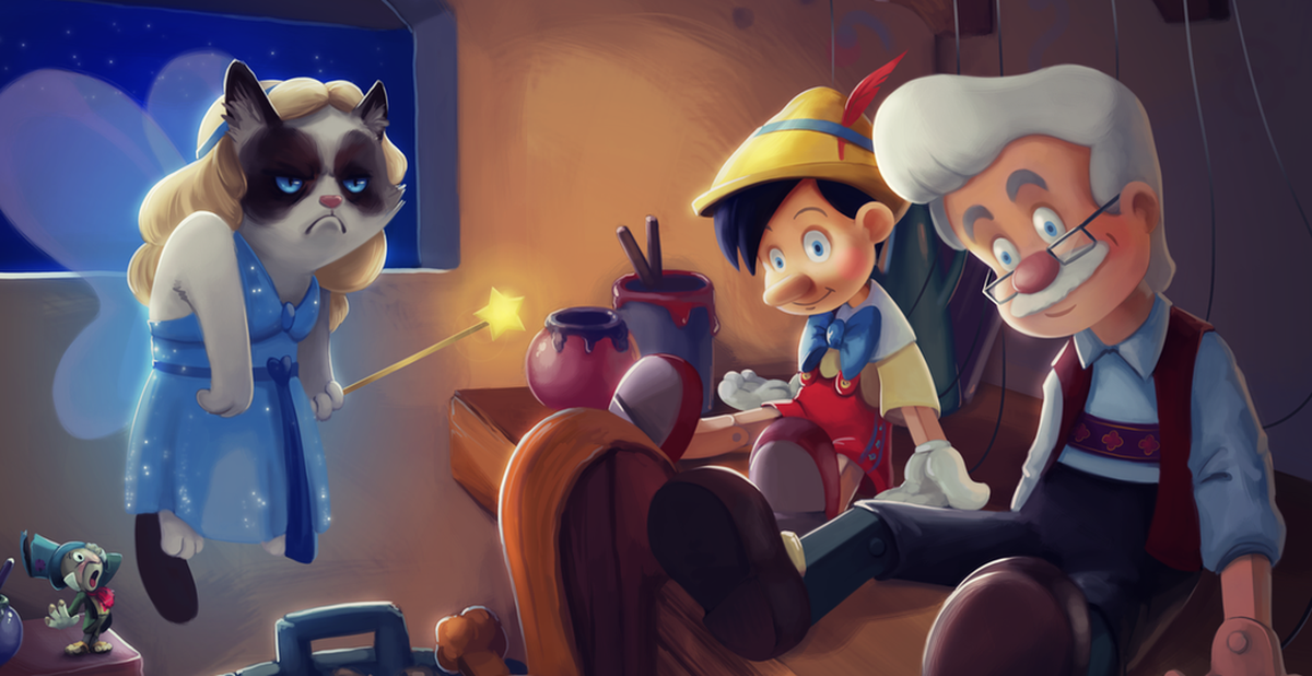 Khi chú mèo cau có Grumpy Cat đi đóng phim Disney