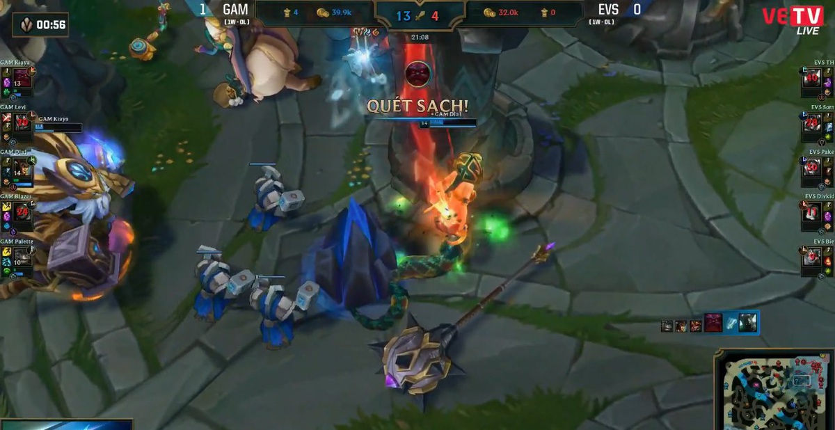 GAM nối tiếp mạch huỷ diệt tại VCS với pha Pentakill "hụt" của Dia1, Ceberus của HLV Archie có chiến thắng đầu tiên