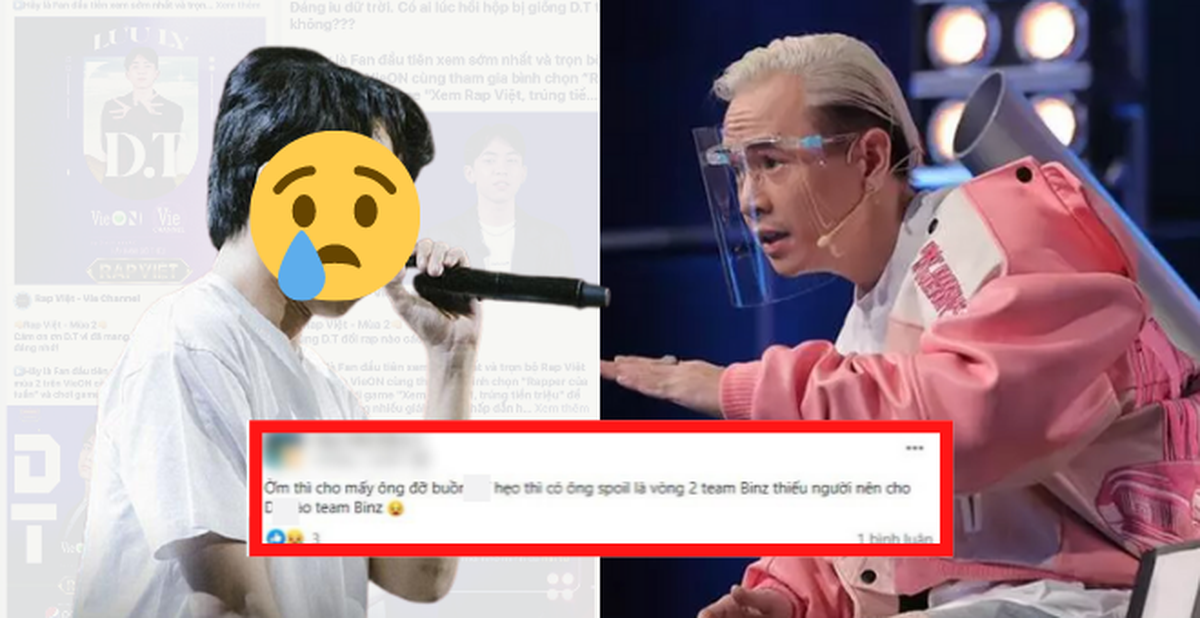 Rapper D.T xuất hiện dày đặc trên page Rap Việt dù đã bị loại