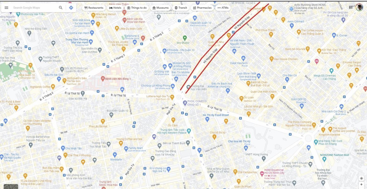 Google Maps cập nhật đổi tên đường ở TP.HCM, đường Điện Biên Phủ đổi ...