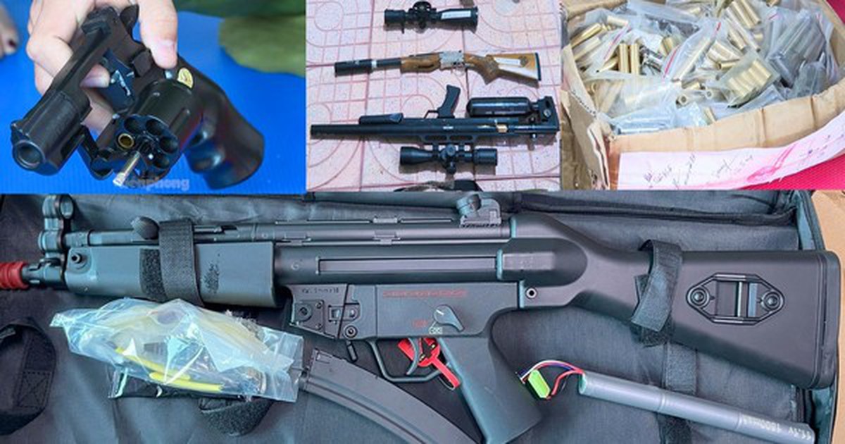 Cận cảnh các loại súng trong đường dây buôn bán vũ khí xuyên quốc gia