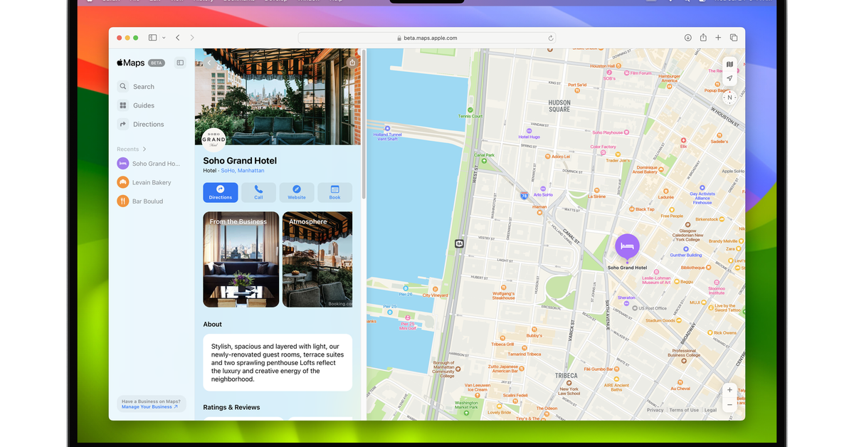 Apple Maps ra mắt trên nền tảng web với giao diện dễ nhìn, xem đường ...