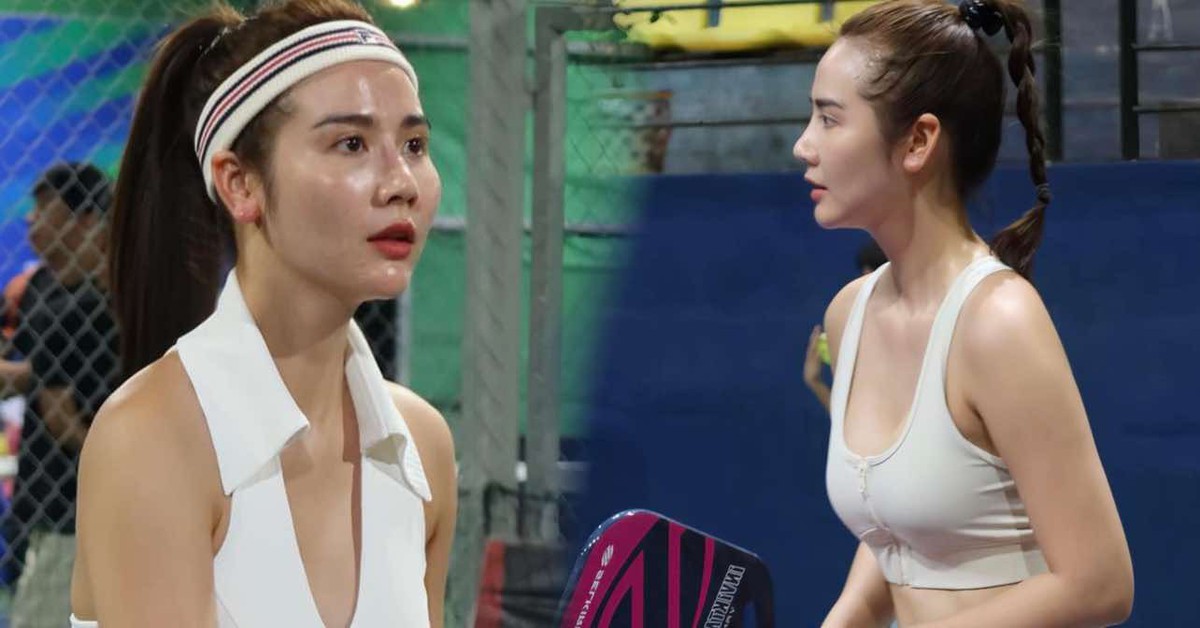 Huyền Lizzie đi chơi pickleball hàng ngày, chụp ảnh liên tục, tập lúc nào?