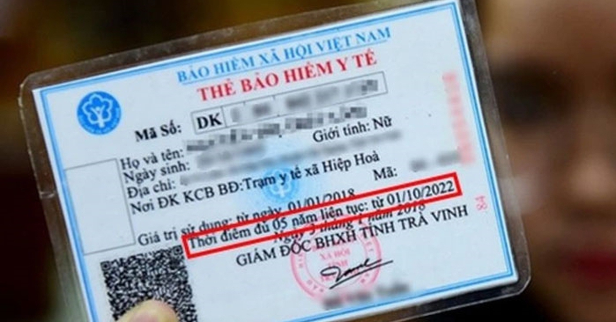 Cách xác định người tham gia BHYT 5 năm liên tục được chi trả 100% viện phí, người dân cả nước cần biết rõ