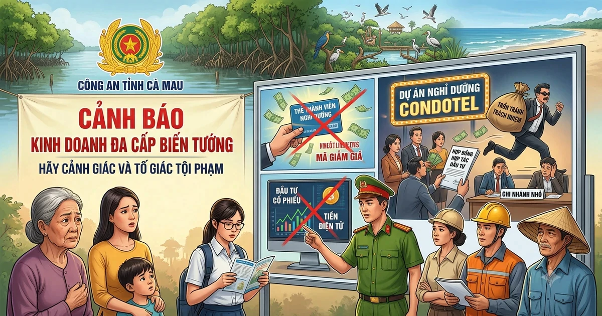 Công an Cà Mau cảnh báo thủ đoạn lừa đảo nhằm vào sinh viên, người nội trợ