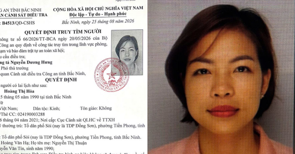 Ai biết Hoàng Thị Hòa SN 1990 ở đâu, đề nghị liên hệ cơ quan công an