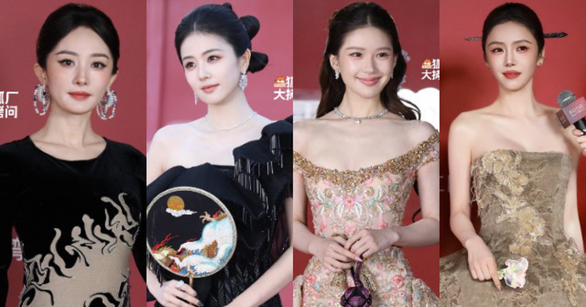中国・江蘇で開かれた盛典のレッドカーペットに登場した女優たち
