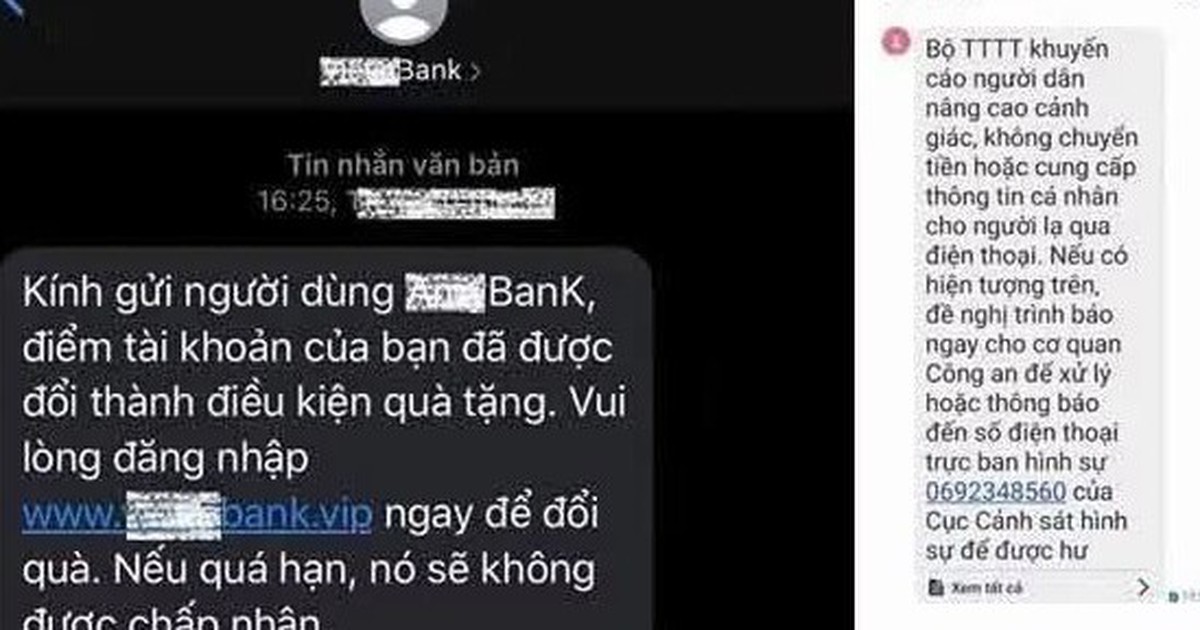 Xuất hiện tin nhắn giả mạo ngay trong luồng SMS chính thức của một ngân hàng: Cục An ninh mạng cảnh báo khẩn