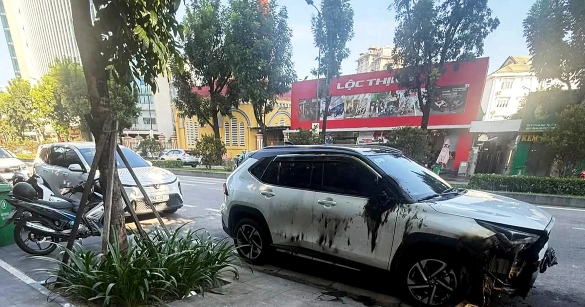 Xác định nghi phạm vụ đốt ô tô trên đường phố ở Huế