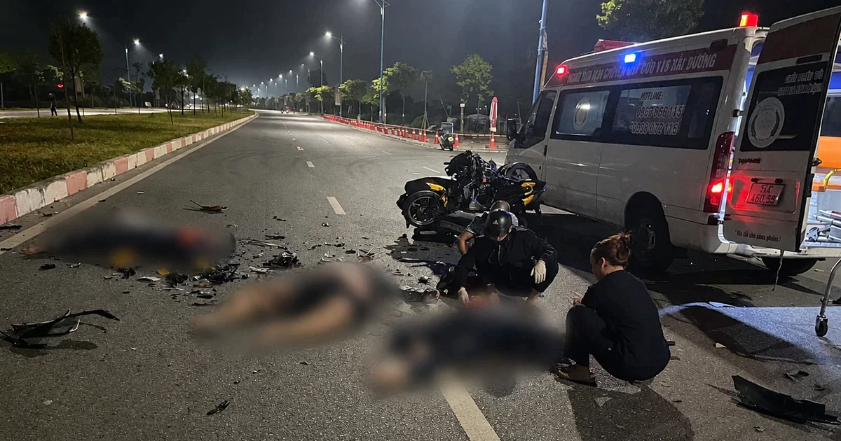 Tai nạn lúc rạng sáng ở Hải Phòng, 3 người tử vong, một người nguy kịch