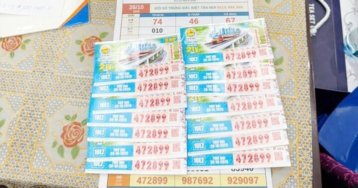 Nam công nhân ở Vĩnh Long trúng vé số đặc biệt 28 tỷ đồng