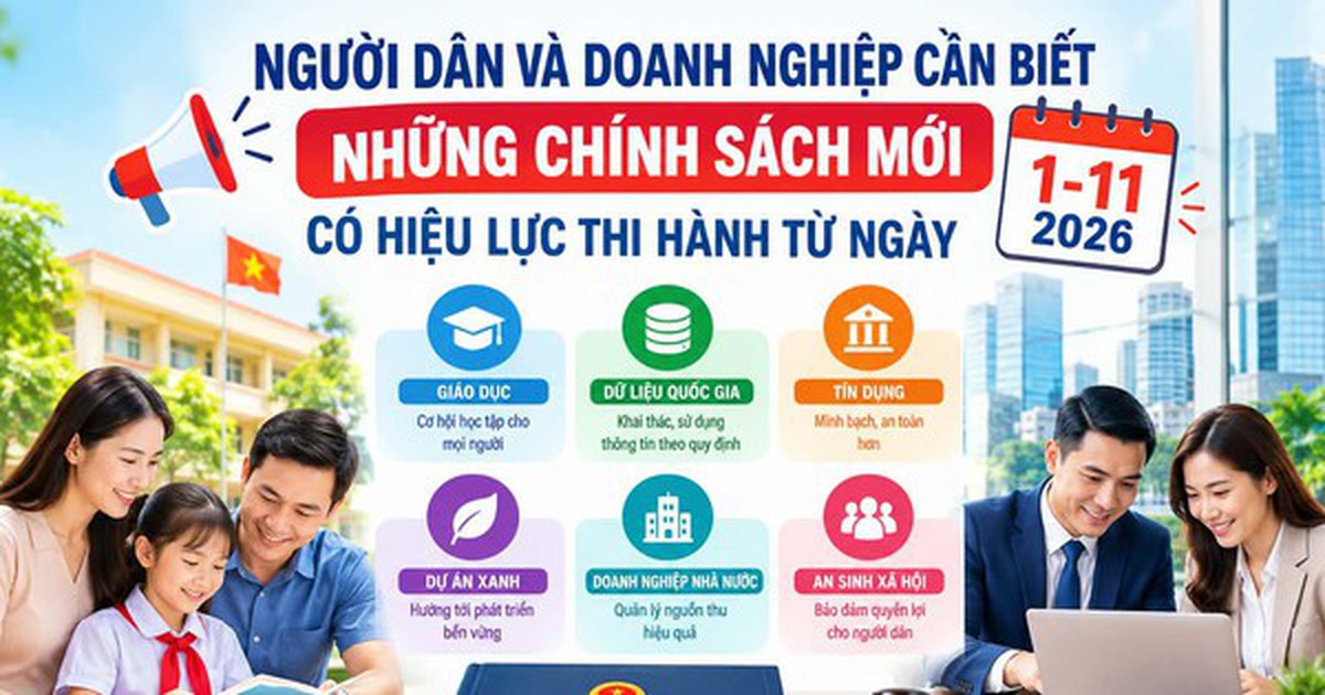 Người dân và doanh nghiệp cần biết những chính sách mới có hiệu lực từ ngày 1-11