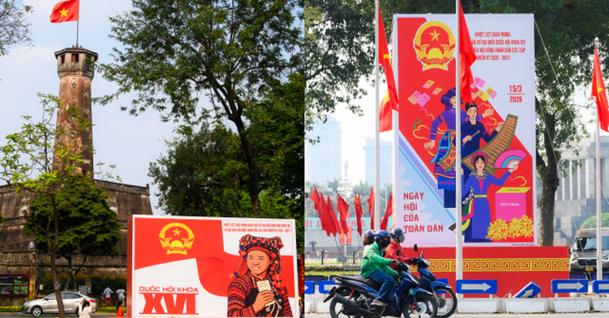 Thành phố rực đỏ cờ hoa, không khí Ngày hội bầu cử đang đến rất gần!