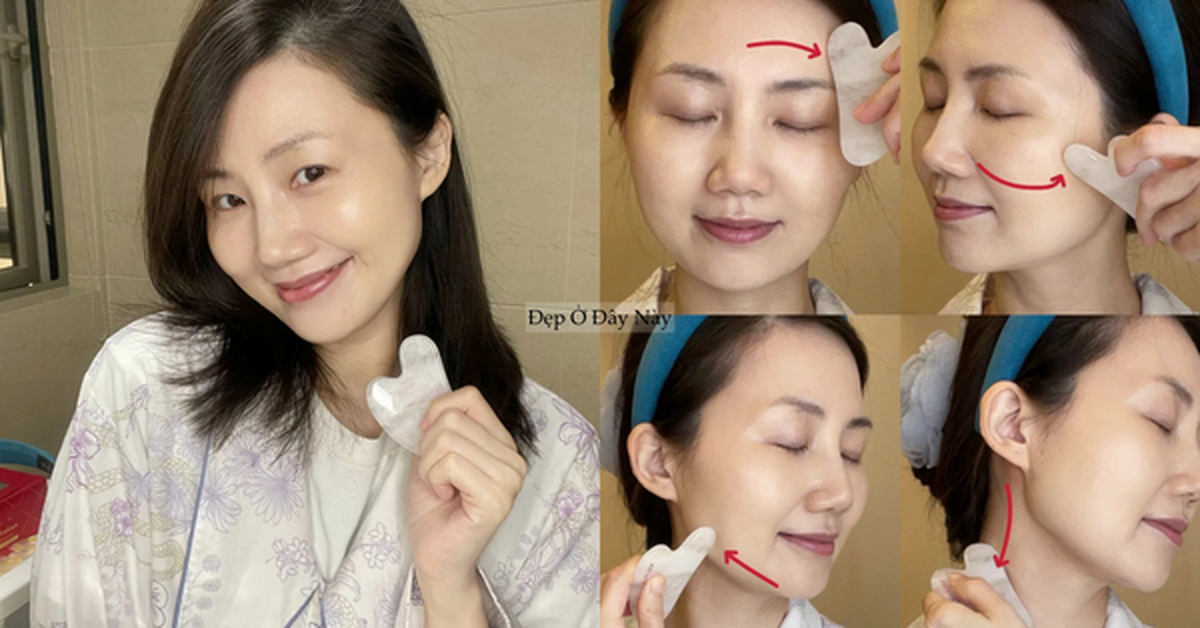 Tôi kiên trì 5 phút massage với đá mỗi tối để kích thích tuần hoàn dưới da, nhờ đó nhìn trẻ hơn 5 tuổi