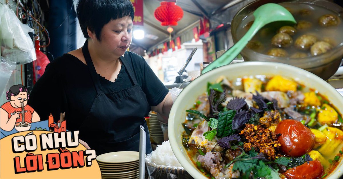 View - Ăn thử bát bún riêu 80k gây xôn xao chợ Đồng Xuân: Topping ê hề ăn kèm nước sấu ngâm có ngon như lời đồn?