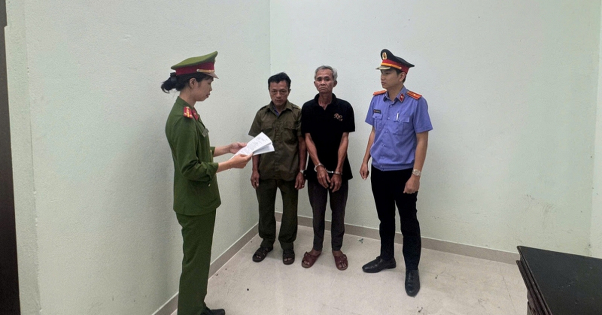 Thi hành lệnh bắt tạm giam cụ ông Nguyễn Hữu Mỹ SN 1968