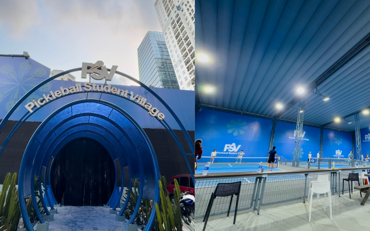 Sân pickleball Hacinco cải tạo 10 ngày vẫn "y nguyên"