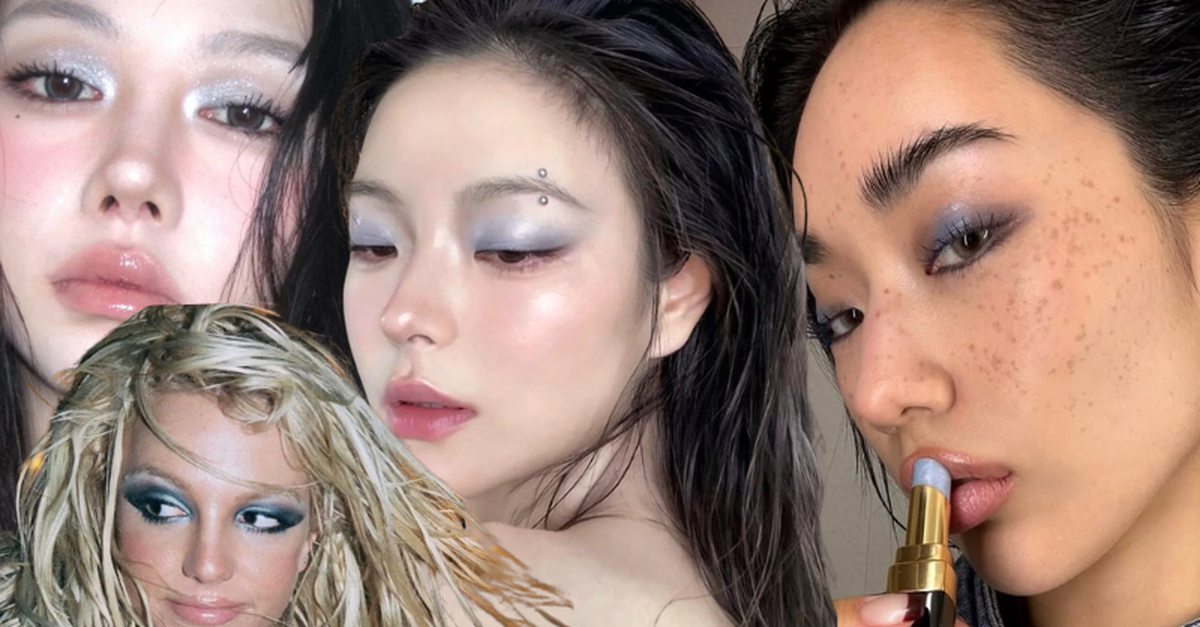 Makeup mắt xanh hồi sinh rầm rộ năm 2026: Đâu cũng là "Icy Blue", Y2K đạt đỉnh khi sự "sến" trở thành sang chảnh