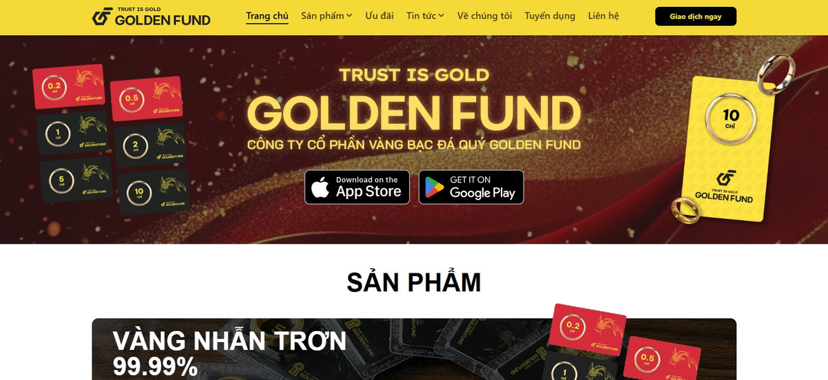 Nền tảng mua bán vàng Golden Fund: Trụ sở đóng ...