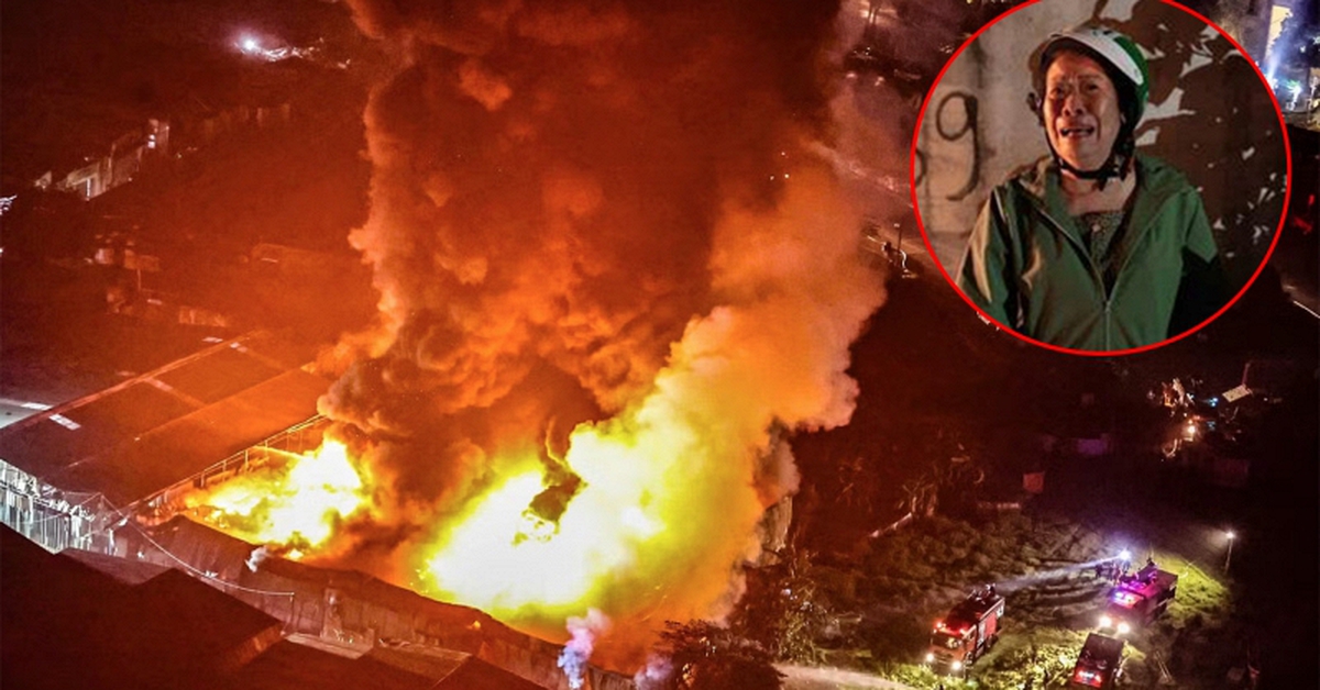 Hiện trường vụ cháy dữ dội gần bệnh viện K Tân Triều (Hà Nội), nghẹn lòng ánh mắt ngóng tin người thân